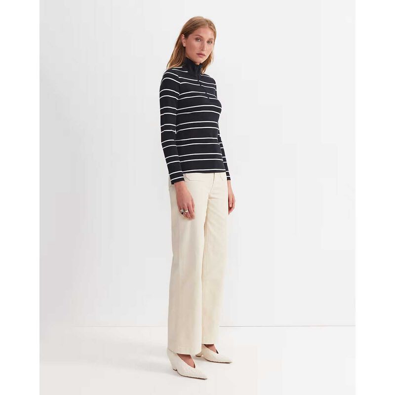 Sportscraft Lucy Stripe Zip Funnel Neck image number 3